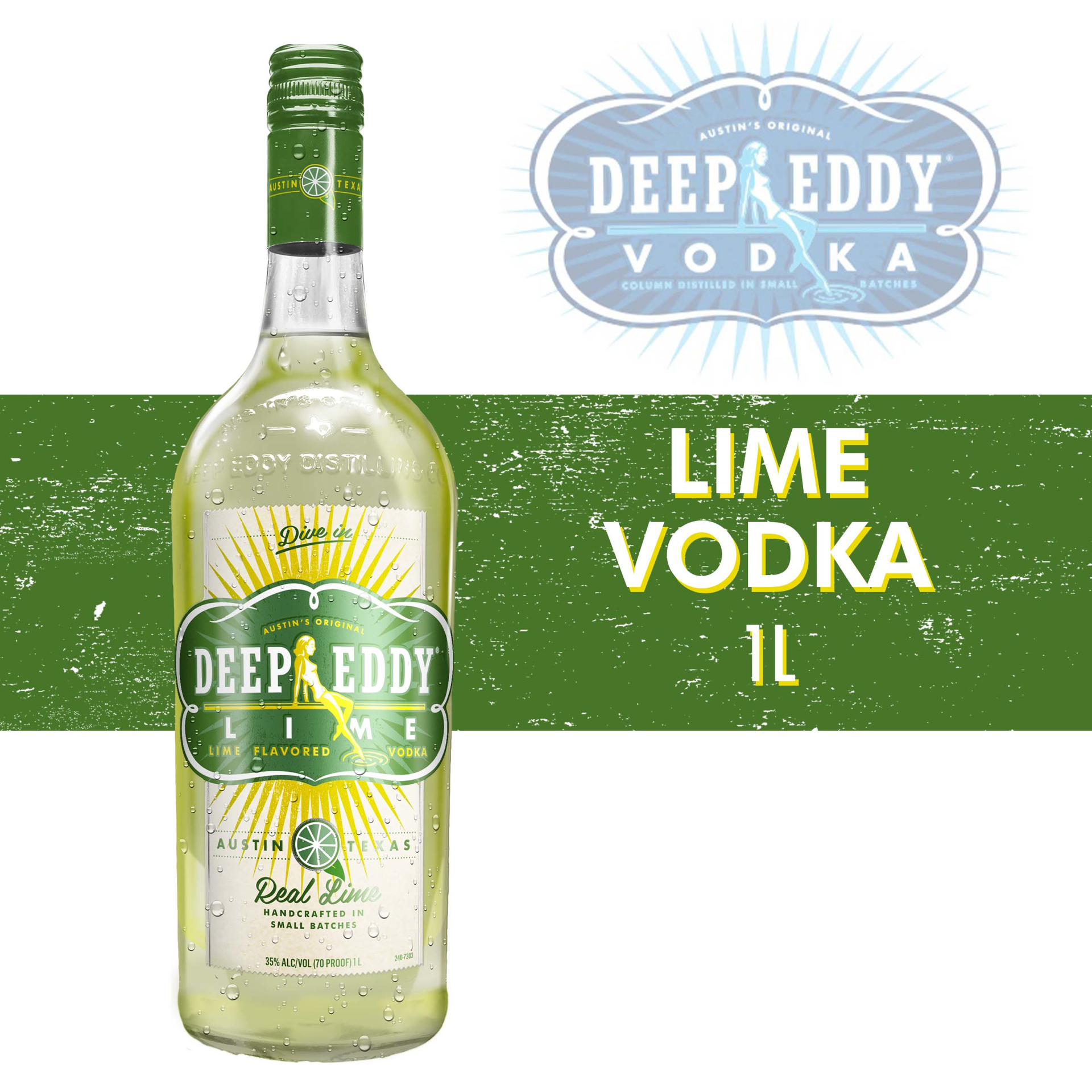slide 3 of 3, Deep Eddy Lime Vodka, 1000 ml