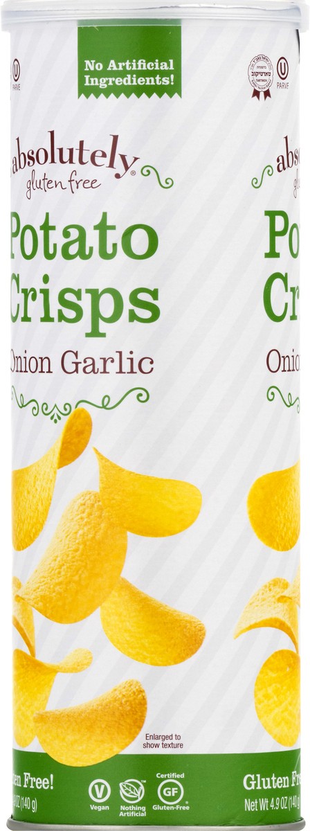 slide 8 of 10, Absolutely Gluten Free Onion Garlic Potato Crisps 4.9 oz, 4.9 oz