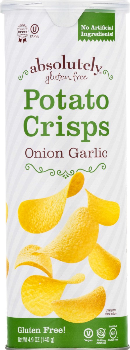 slide 9 of 10, Absolutely Gluten Free Stacked Onion Garlic Potato Chips - Kosher For Passover, 4.9 oz