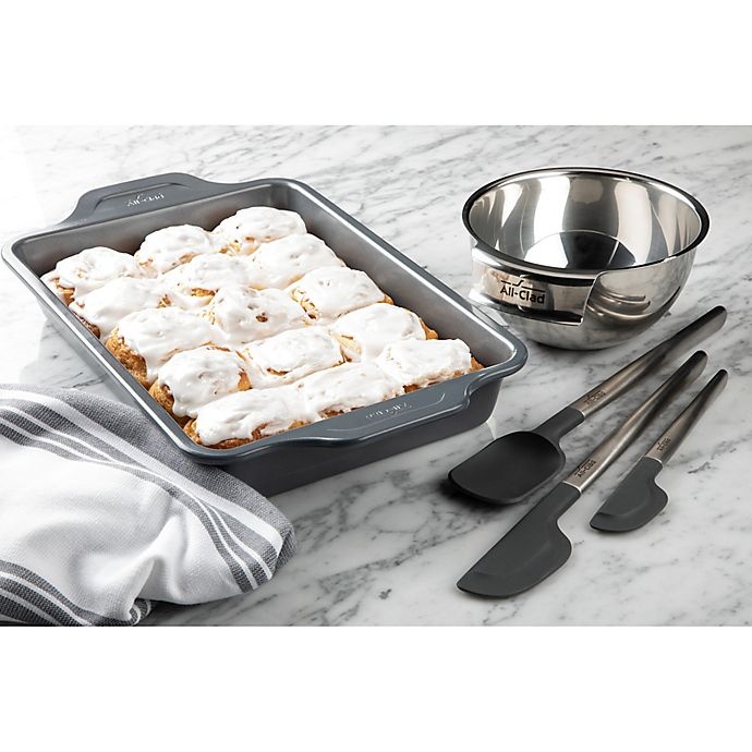 slide 2 of 5, All-Clad Pro-Release Rectangular Cake Pan, 9 in x 13 in