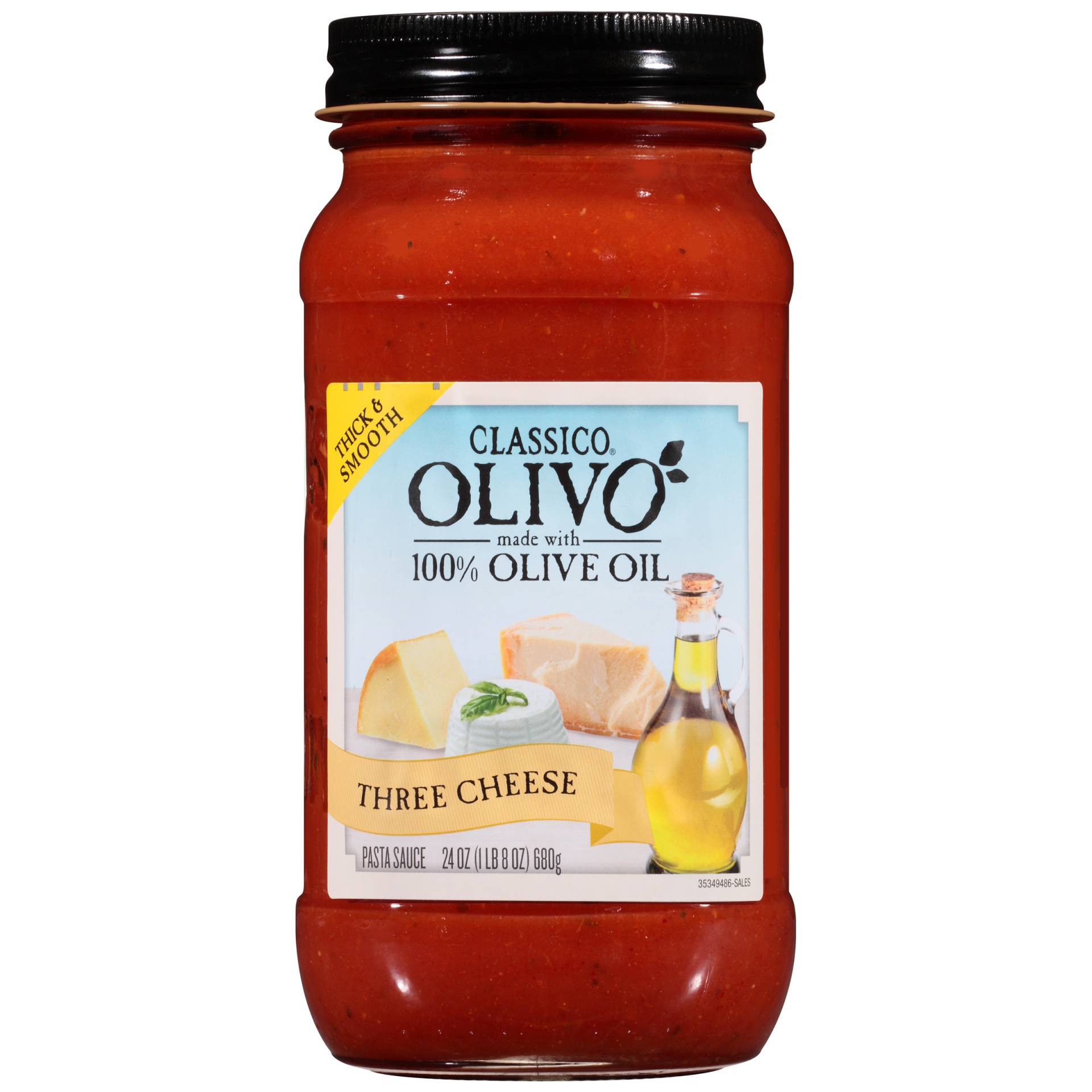 slide 1 of 4, Classico Olivo Three Cheese Sauce, 24 oz