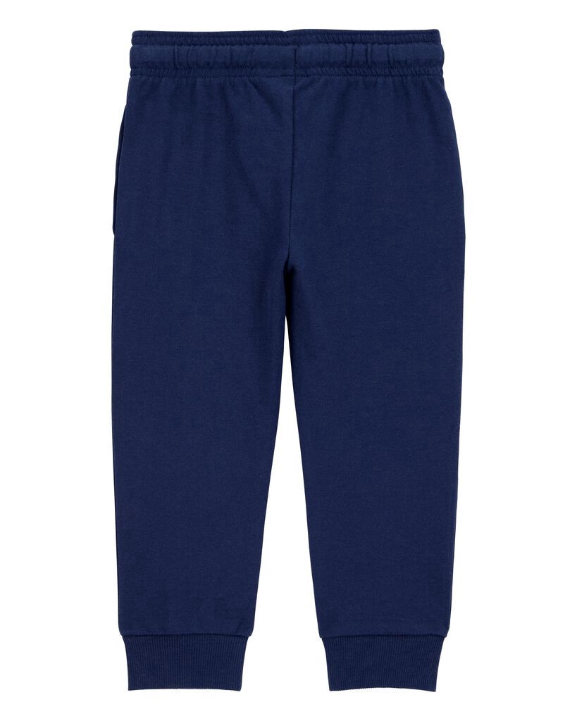 slide 3 of 3, Carter's Carters Baby Pull-On Drawstring Joggers - Grey Navy 18M, 1 ct