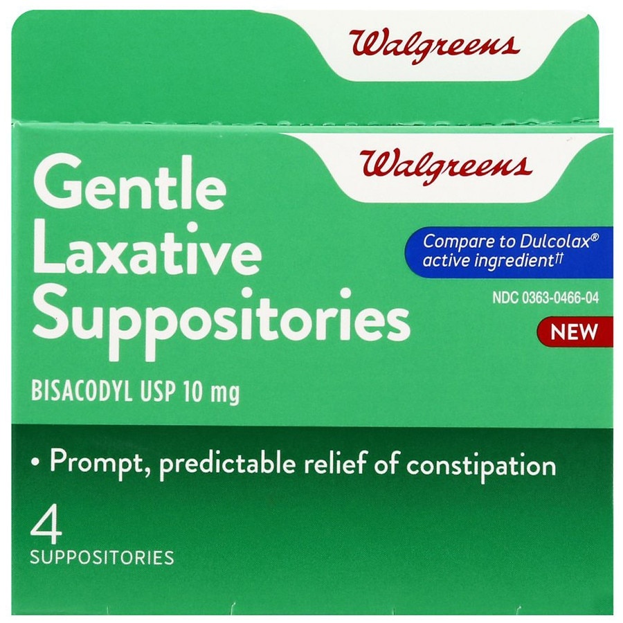 Meijer Gentle Laxative Suppositories, 4 ct