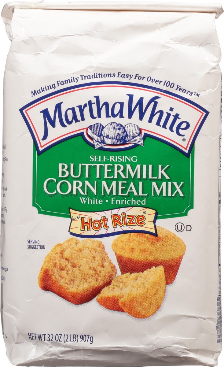 slide 4 of 9, Martha White Self-Rising Buttermilk White Corn Meal Mix, 2 Lb, 32 oz