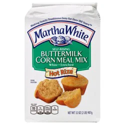 Martha White Self-Rising Buttermilk White Corn Meal Mix, 2 Lb