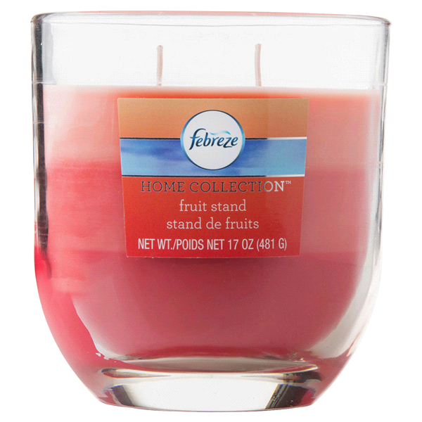 slide 1 of 1, Febreze Home Collection Tri-Tone Fruit Stand Candle, 17 oz