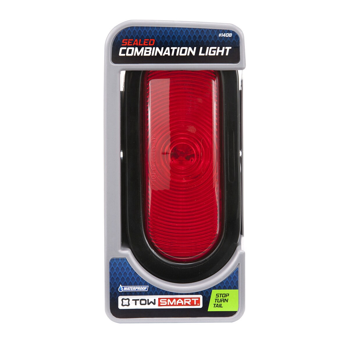 slide 1 of 1, TOWSMART Sealed Oblong Stop, Turn and Tail Light - Red, 1 ct
