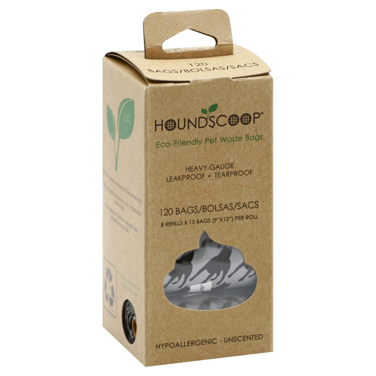 slide 1 of 7, Houndscoop Pet Waste Refill, 120 ct