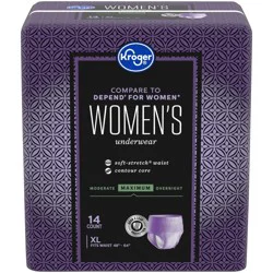 Kroger Women's Xl Maximum Absorbency Underwear