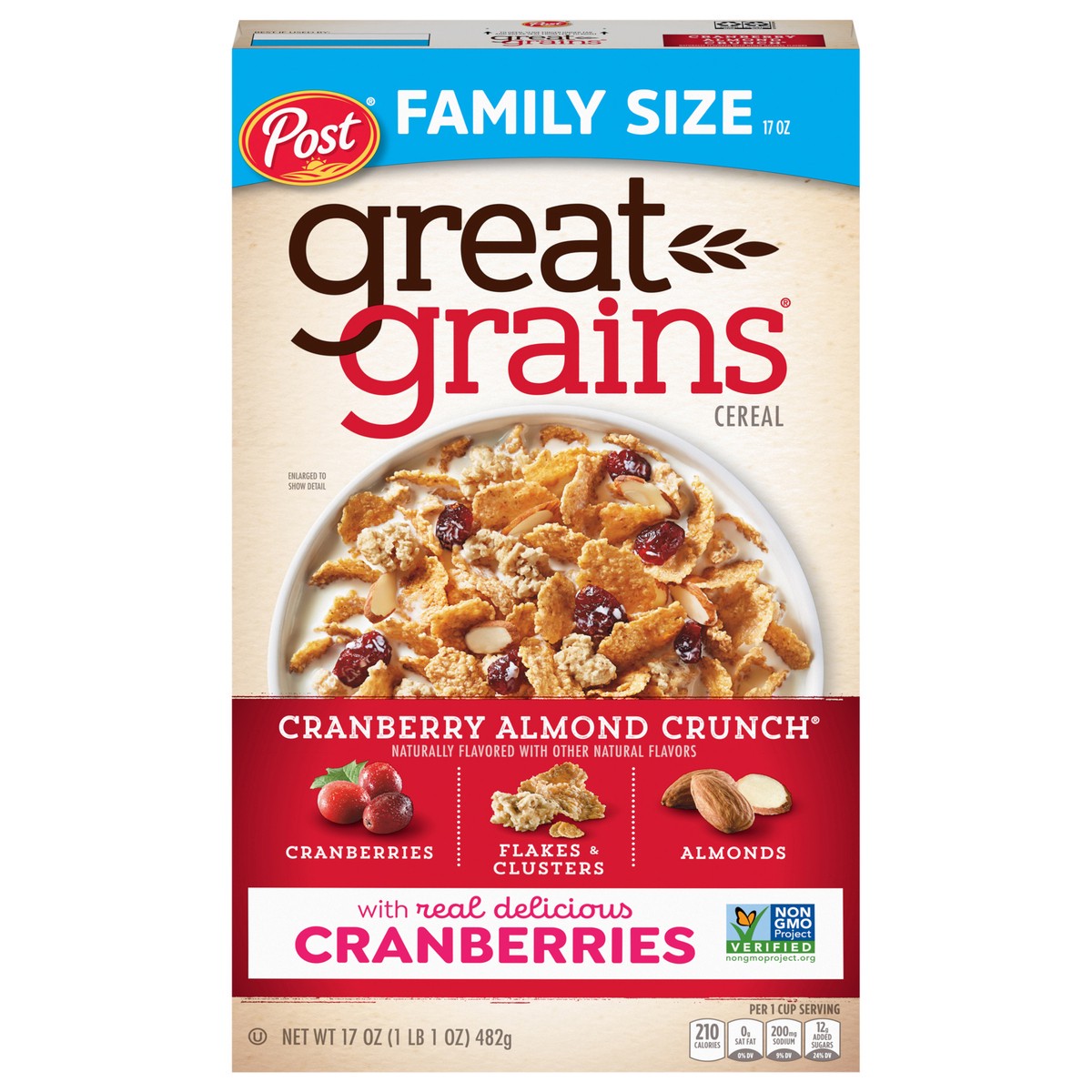 slide 1 of 8, 1/17 Post Gg Cranberry Almond Crunch, 17 oz