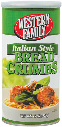 slide 1 of 1, Western Family Italian Seasoned Bread Crmb, 15 oz