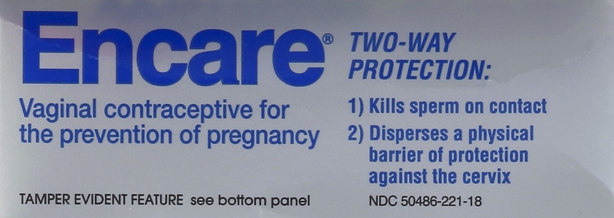 slide 2 of 5, Encare Contraceptive 18 ea, 18 ct