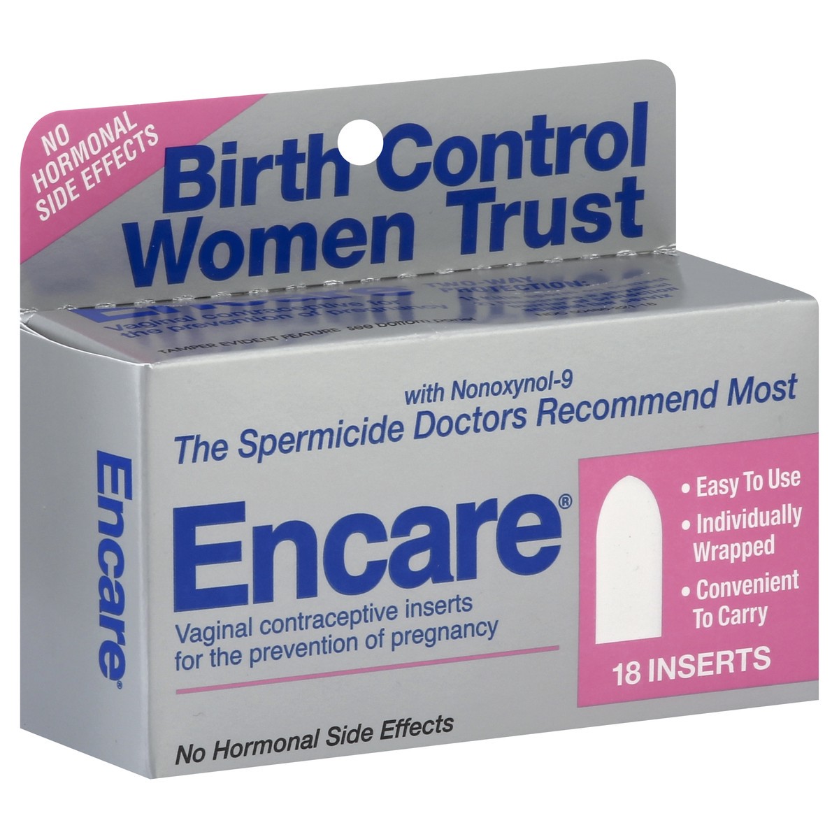 slide 3 of 5, Encare Contraceptive 18 ea, 18 ct