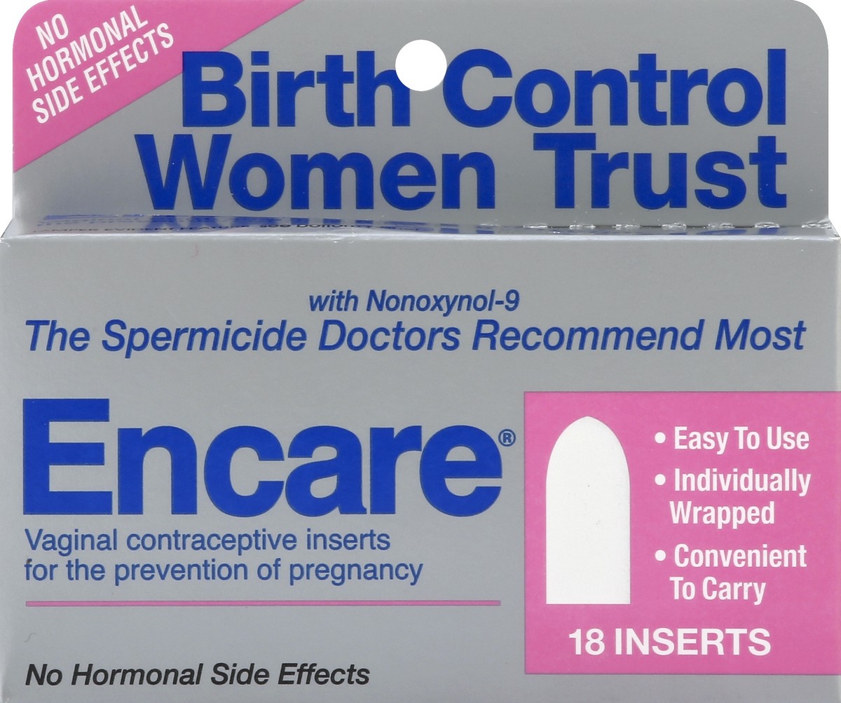 slide 1 of 5, Encare Contraceptive 18 ea, 18 ct