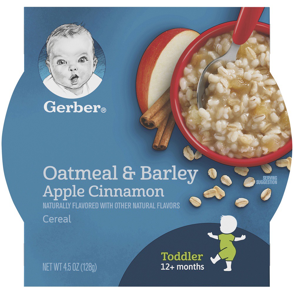 slide 8 of 9, Gerber Breakfast Buddies Apple Cinnamon Hot Cereal With Real Fruit , 4.5 oz