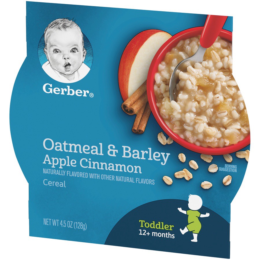 slide 4 of 9, Gerber Breakfast Buddies Apple Cinnamon Hot Cereal With Real Fruit , 4.5 oz