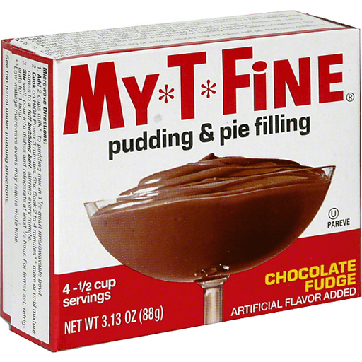 slide 1 of 1, My-T-Fine Chocolate Fudge Pudding & Pie Filling, 3.13 oz