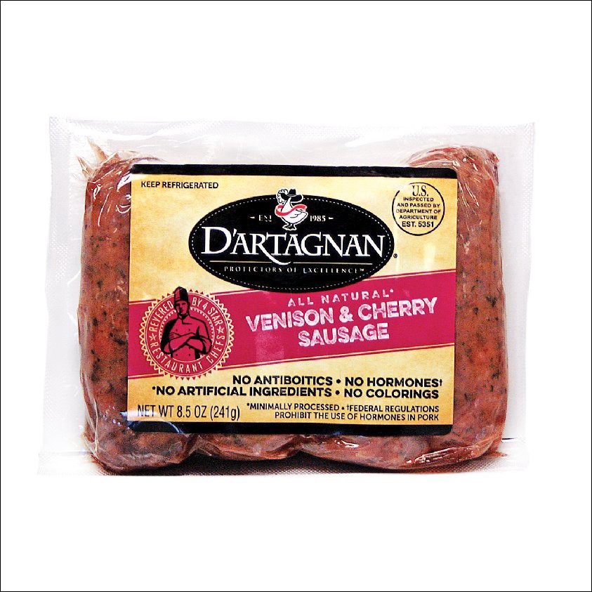 slide 1 of 1, Dartagnan Sausage Venison & Cherry Game - 8.5 Oz, 8.5 oz