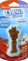 Hartz Chew'n Clean Extra Small Tasty Bacon Flavor Chewy Toy 25 g