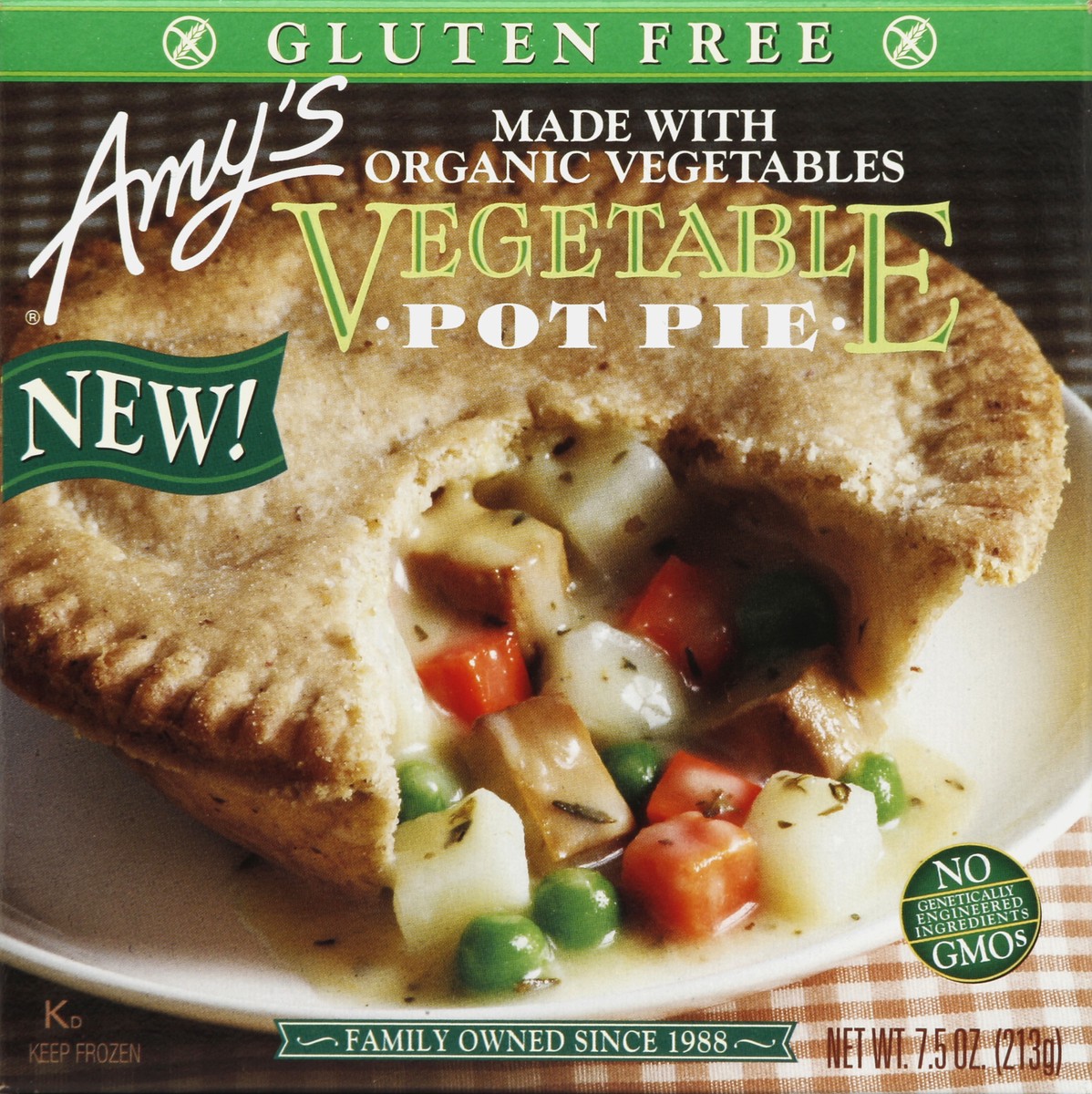 slide 4 of 4, Amy's Vegetable Pot Pie, 7.5 oz