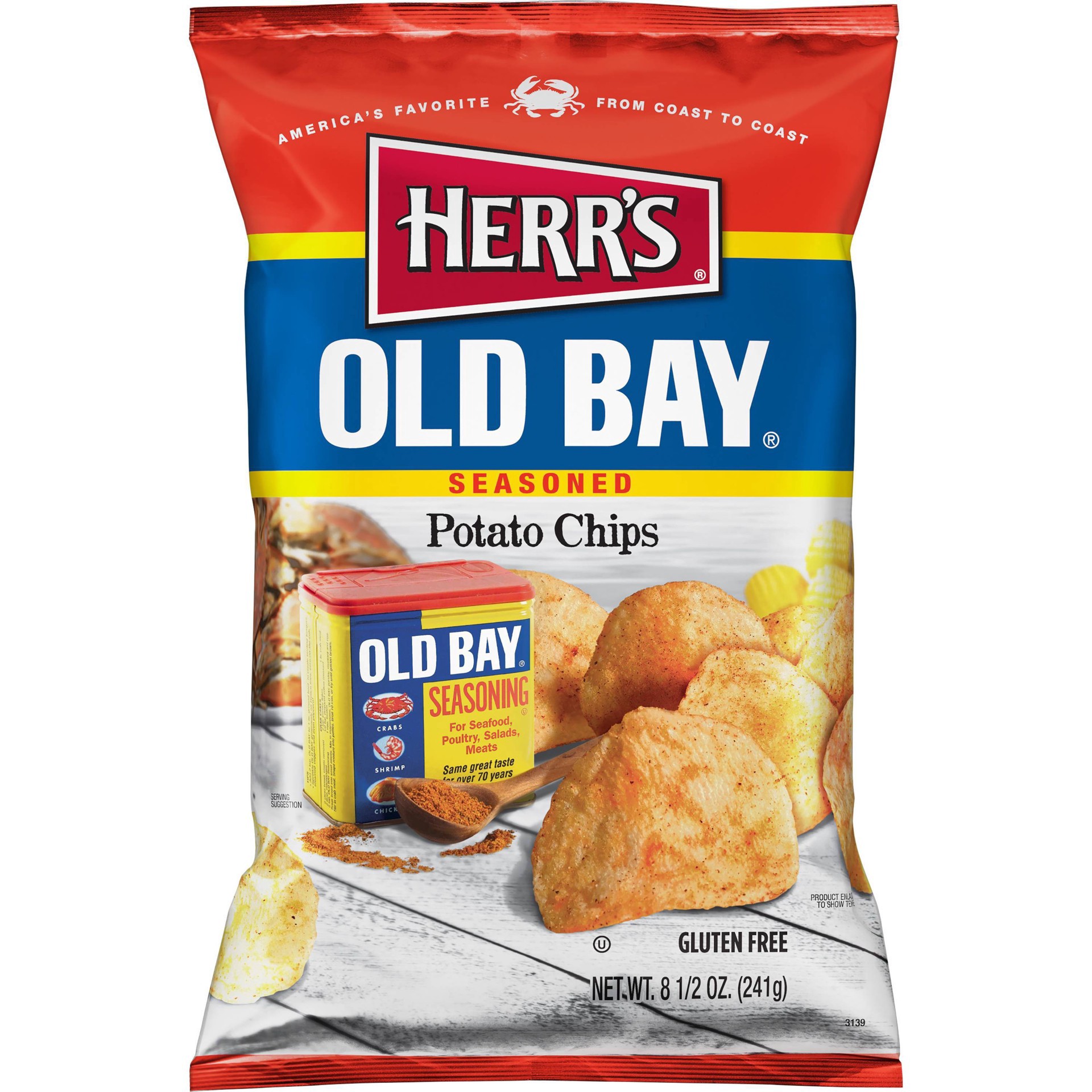 slide 1 of 1, Herr's Old Bay Chips - 9oz, 9.5 oz