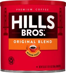 Hills Bros. Original Blend Medium Roast Ground Coffee - 30.5 oz Can