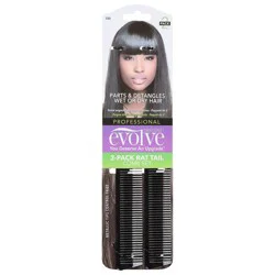 Firstline Evolve Rat Tail Comb Set 2 ea