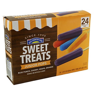 slide 1 of 1, Hill Country Fare Sweet Treats Junior Pops, 24 ct