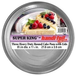 Handi Foil Heavy Duty Round Cake Pans 3ct