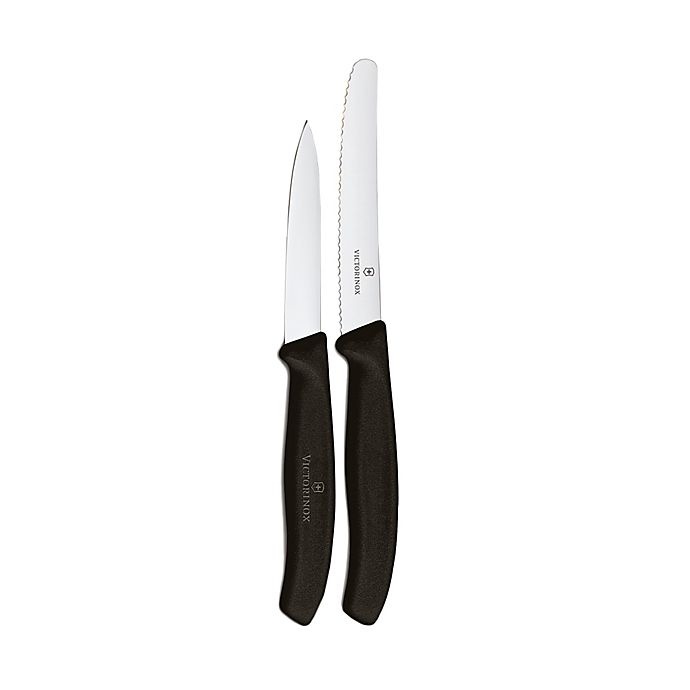 slide 1 of 1, Victorinox Swiss Army Kitchen Prep Knife Set - Black, 2 ct