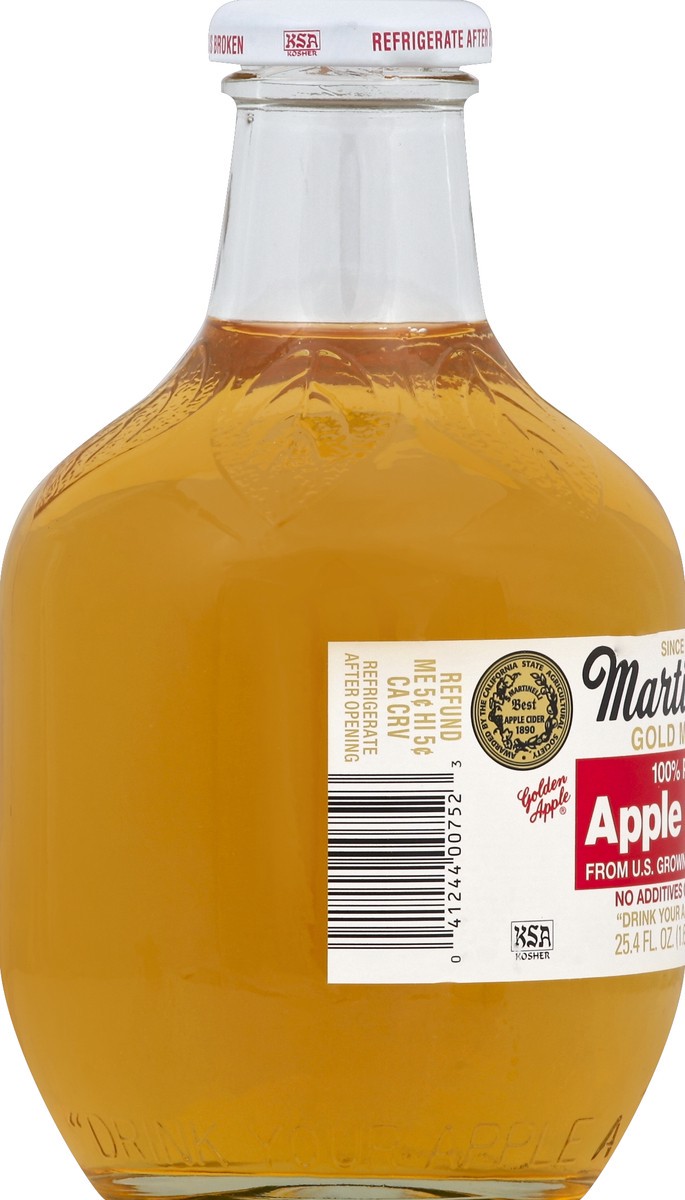 slide 3 of 4, Martinelli's Gold Medal 100% Pure Apple Juice, 25.4 oz