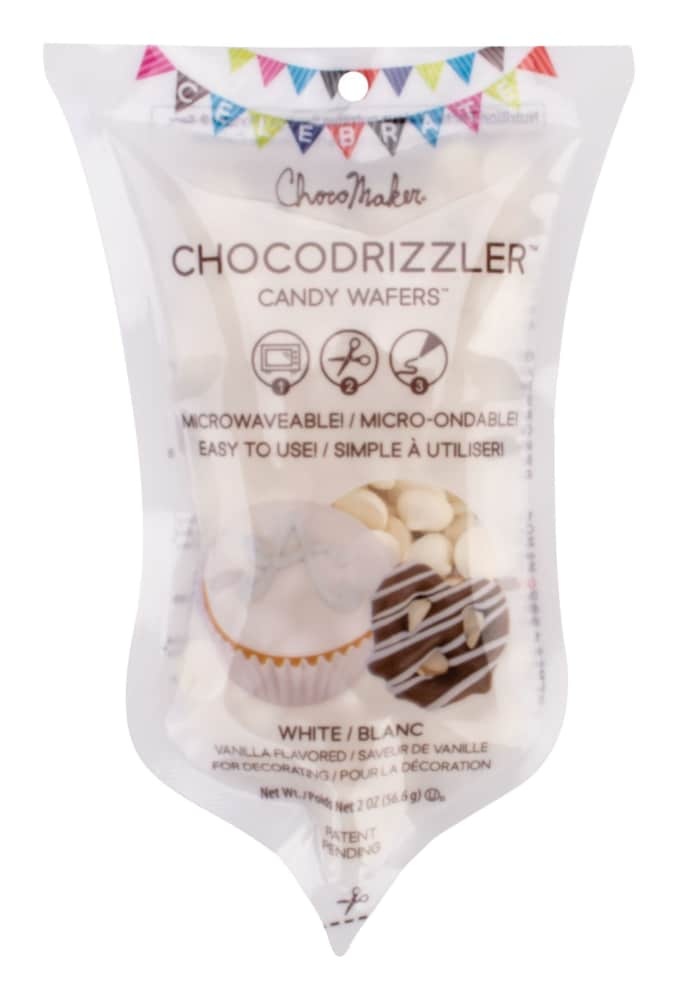 slide 1 of 1, ChocoMaker White Chocodrizzler Candy Wafers, 2 oz