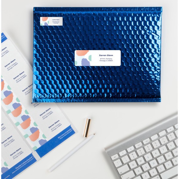 slide 7 of 9, Avery 08162, Easy Peel Inkjet Address Labels, 1 1/3 x 4, White, 350 ct