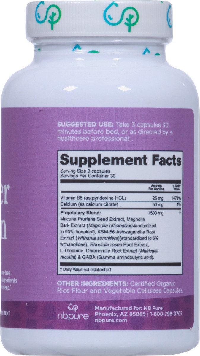 slide 2 of 9, NBPure Care Power Down 90 Capsules, 90 ct