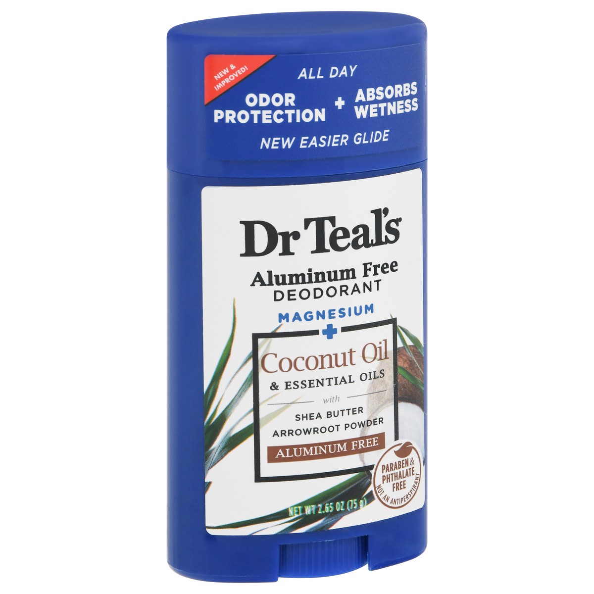 slide 13 of 13, Dr. Teal's Coconut Oil Aluminum Free Deodorant 2.65 oz, 2.65 oz