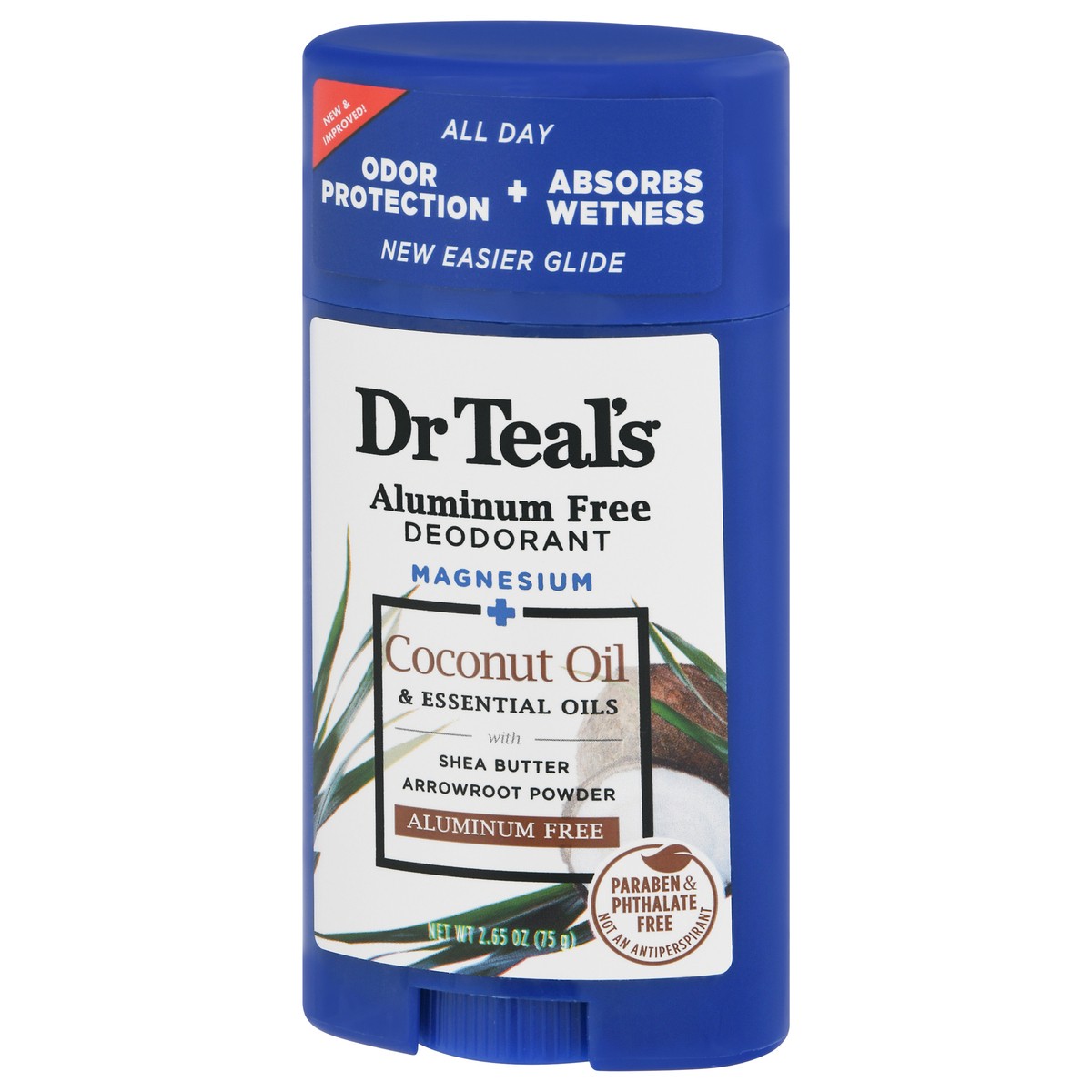 slide 6 of 13, Dr. Teal's Coconut Oil Aluminum Free Deodorant 2.65 oz, 2.65 oz