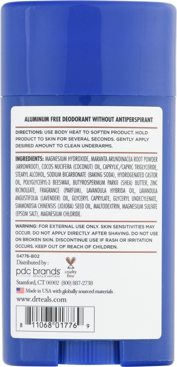 slide 8 of 13, Dr. Teal's Coconut Oil Aluminum Free Deodorant 2.65 oz, 2.65 oz