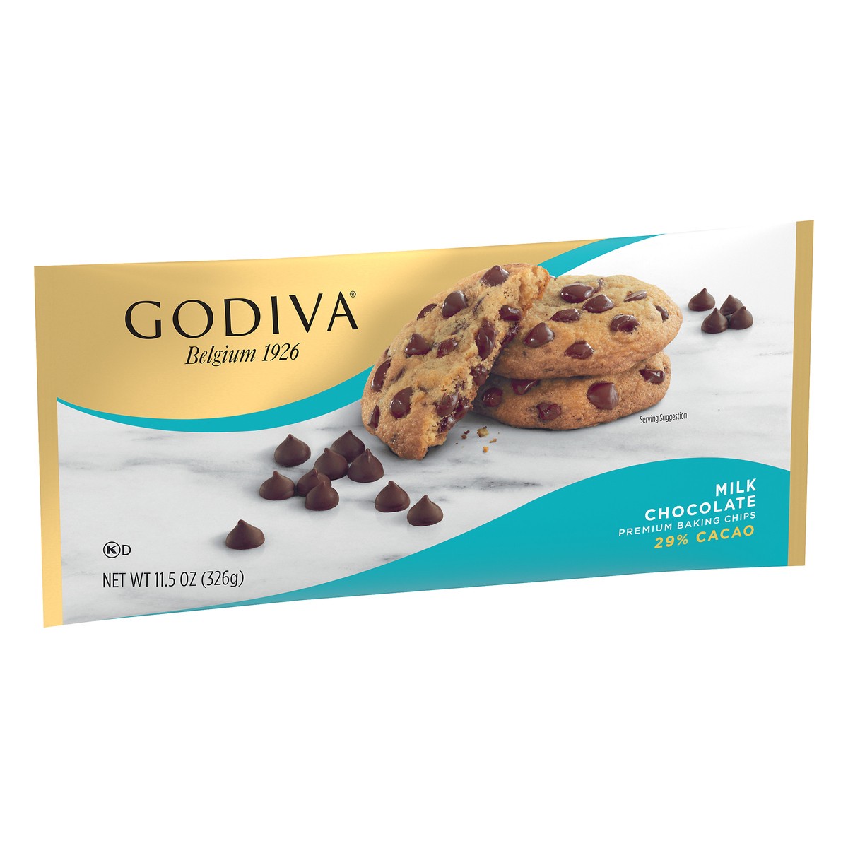 slide 4 of 10, GODIVA Milk Chocolate Premium Baking Chips, 11 oz Bag, 11.5 oz