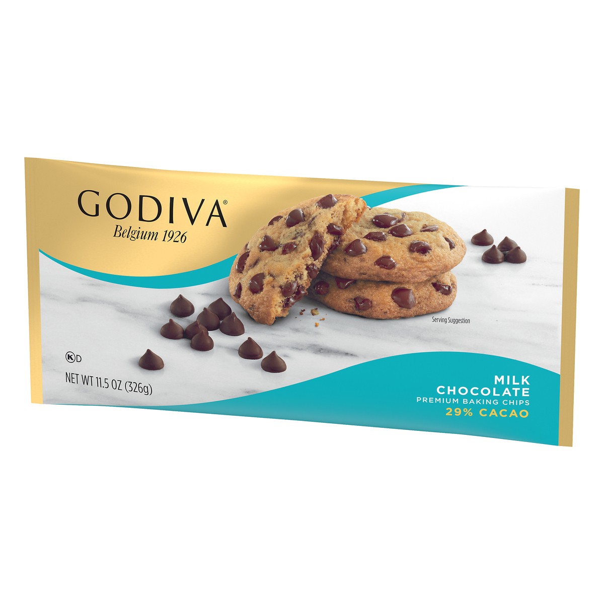 slide 10 of 10, GODIVA Milk Chocolate Premium Baking Chips, 11 oz Bag, 11.5 oz