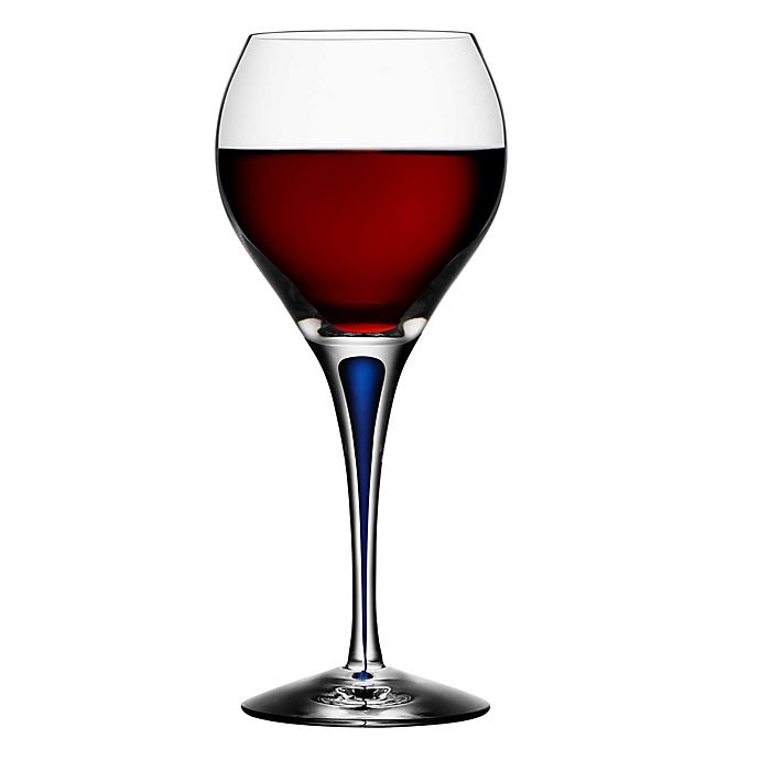 slide 1 of 2, Orrefors Intermezzo Blue Sweet Wine Glass, 1 ct