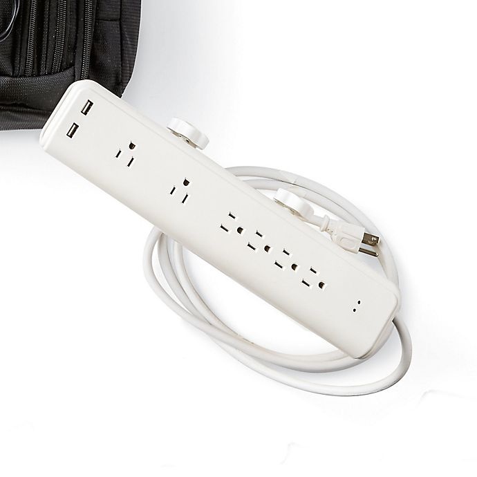 slide 2 of 3, STANLEY 6-Outlet Desk Clamp Surge Protector with USB Charging Ports, 1 ct