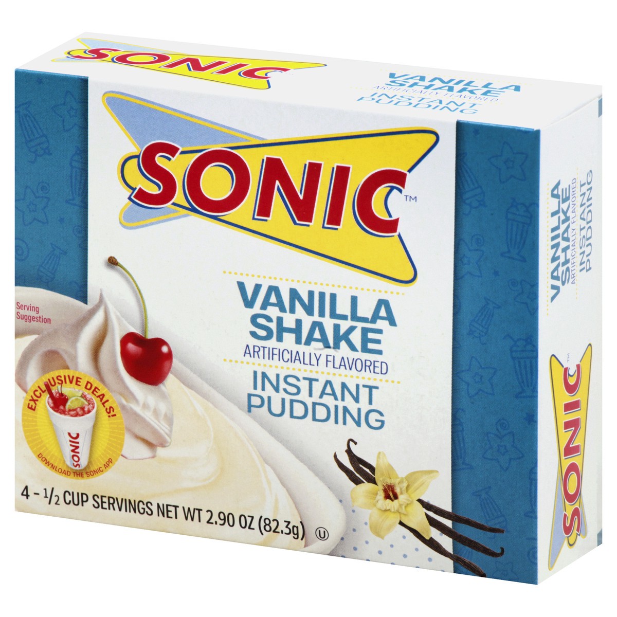 slide 8 of 9, Sonic Vanilla Shake Instant Pudding, 2.9 oz