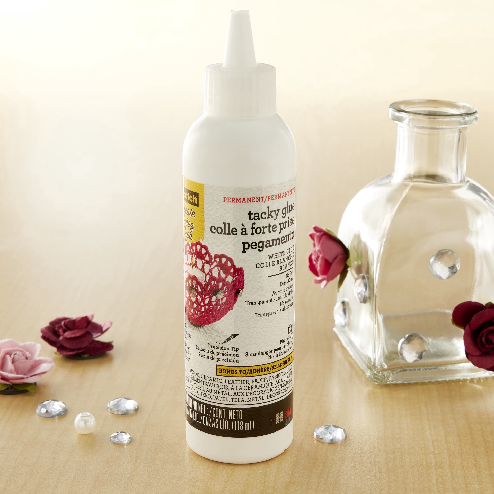 slide 2 of 2, Scotch Quick Dry Tacky Glue, 4 fl oz