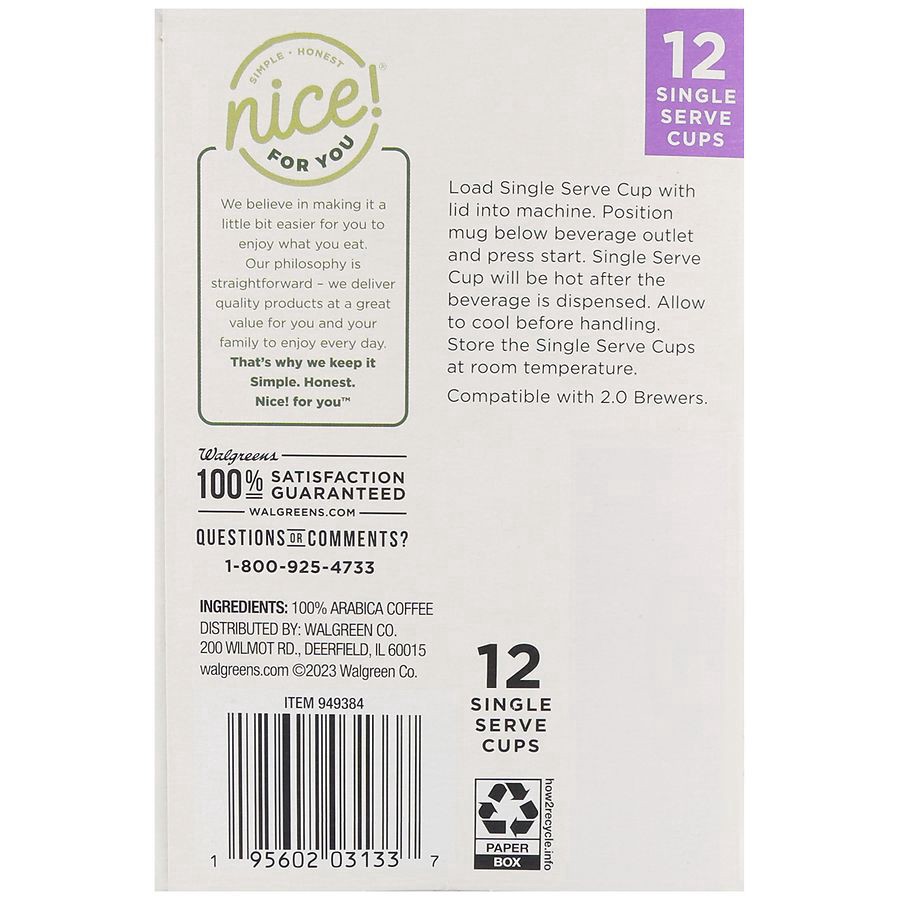 slide 3 of 5, Nice! For You French Roast Coffee Single Serve Cups French Roast, 0.31 oz x 12 ct