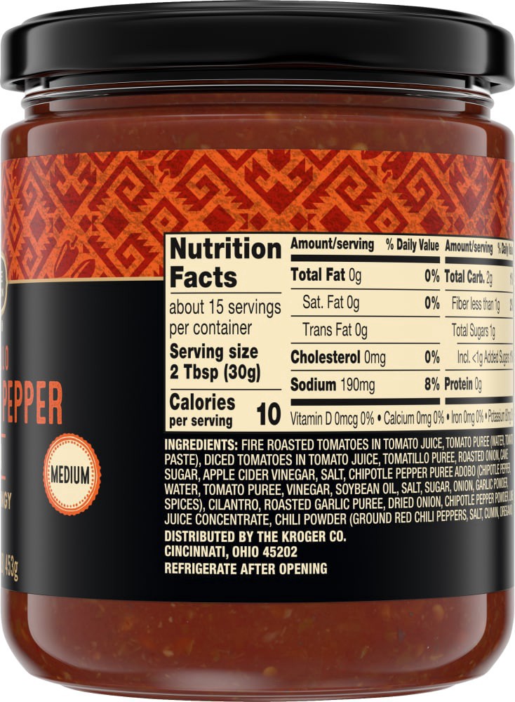 slide 3 of 4, Private Selection Tomatillo And Chipotle Pepper Medium Salsa, 16 oz