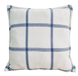 Tart Plaid 20x20 Flange Blue