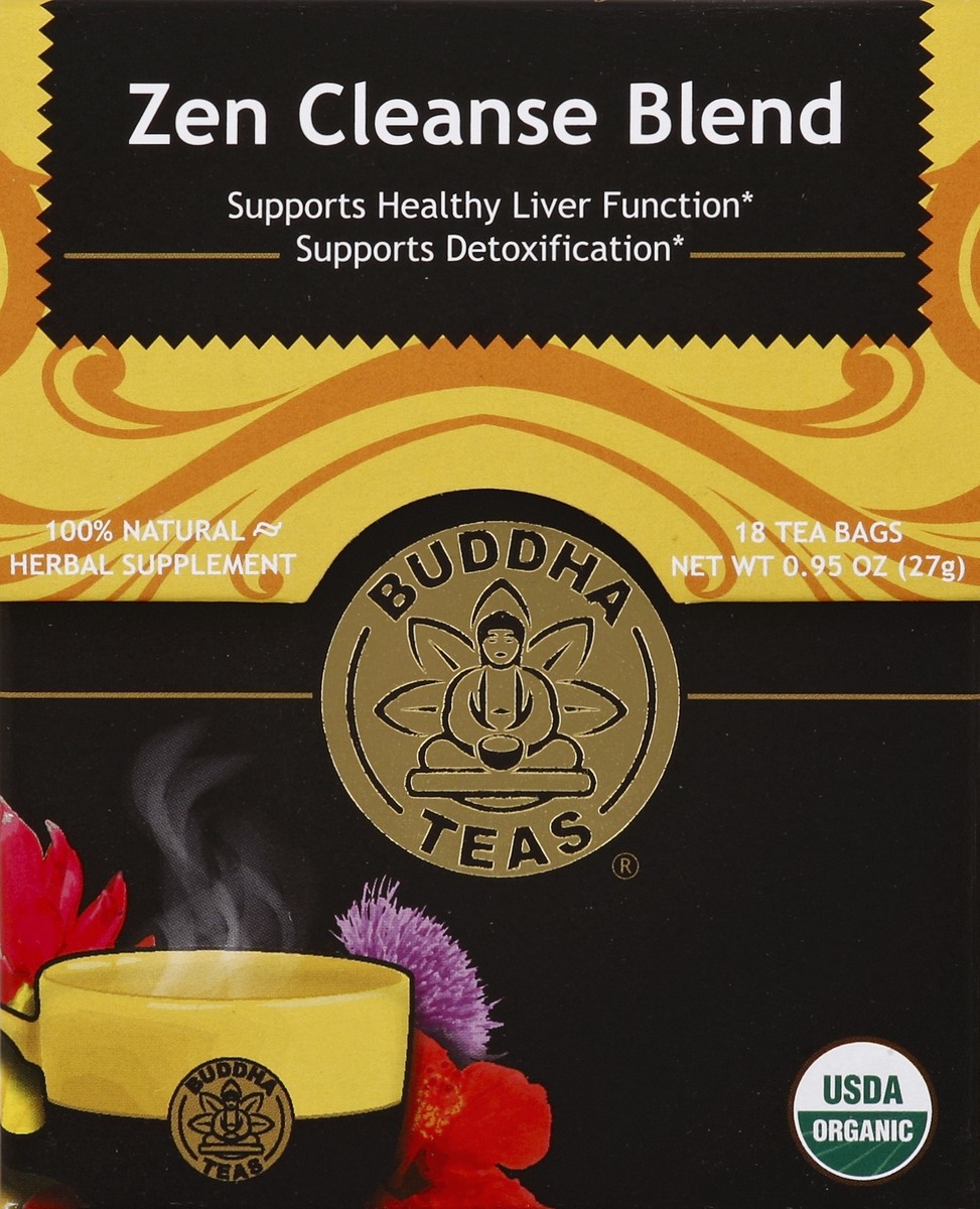 slide 1 of 5, Buddha Teas Buddha Organic Zen Cleanse Blend Tea Bags - 18 ct, 18 ct