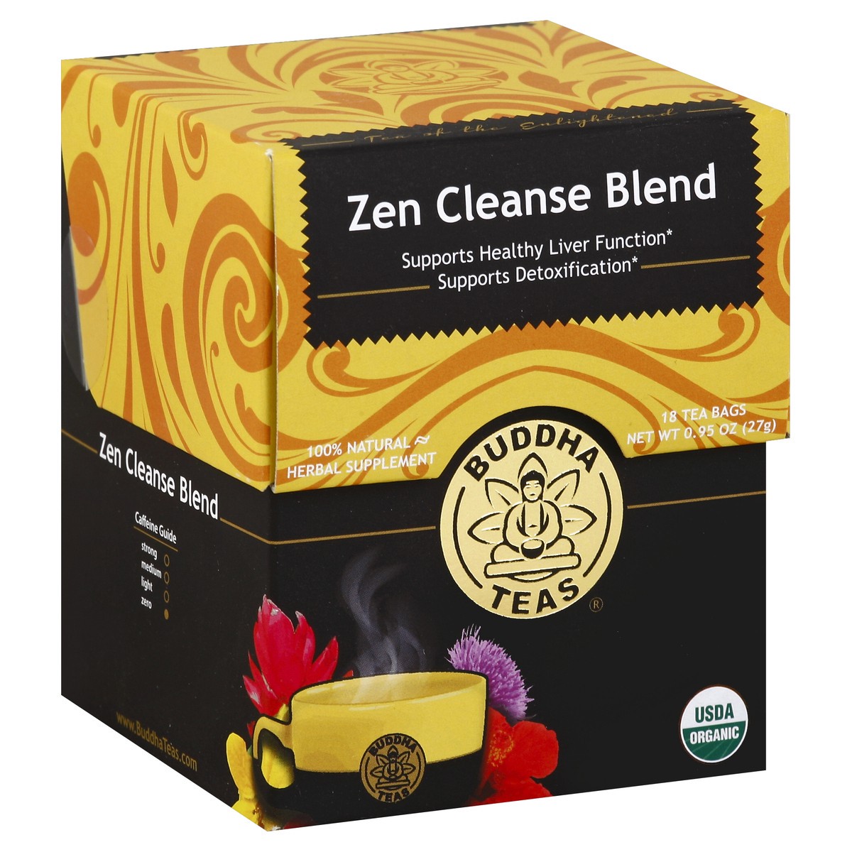 slide 2 of 5, Buddha Teas Buddha Organic Zen Cleanse Blend Tea Bags - 18 ct, 18 ct