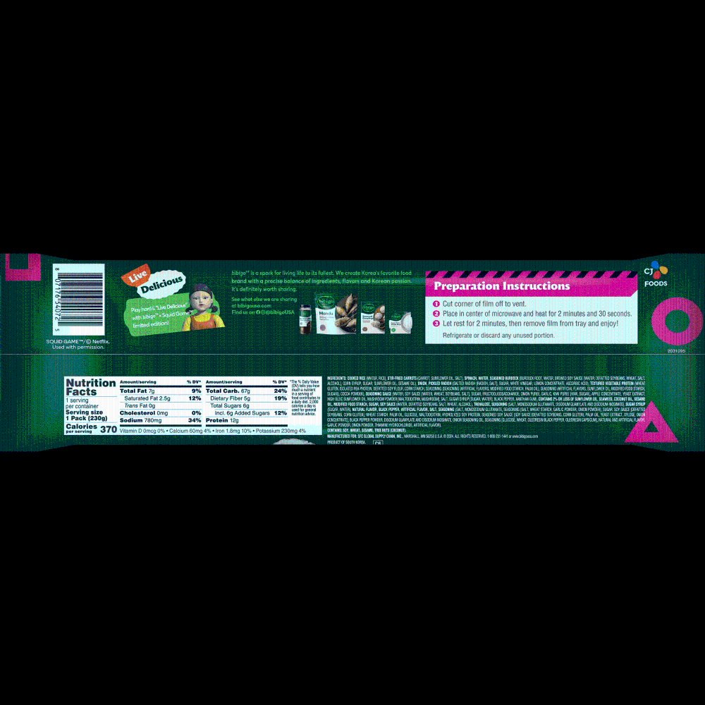 slide 6 of 6, Bibigo Gimbap Bulgogi Beef Seaweed Rice Roll, 8.11 oz