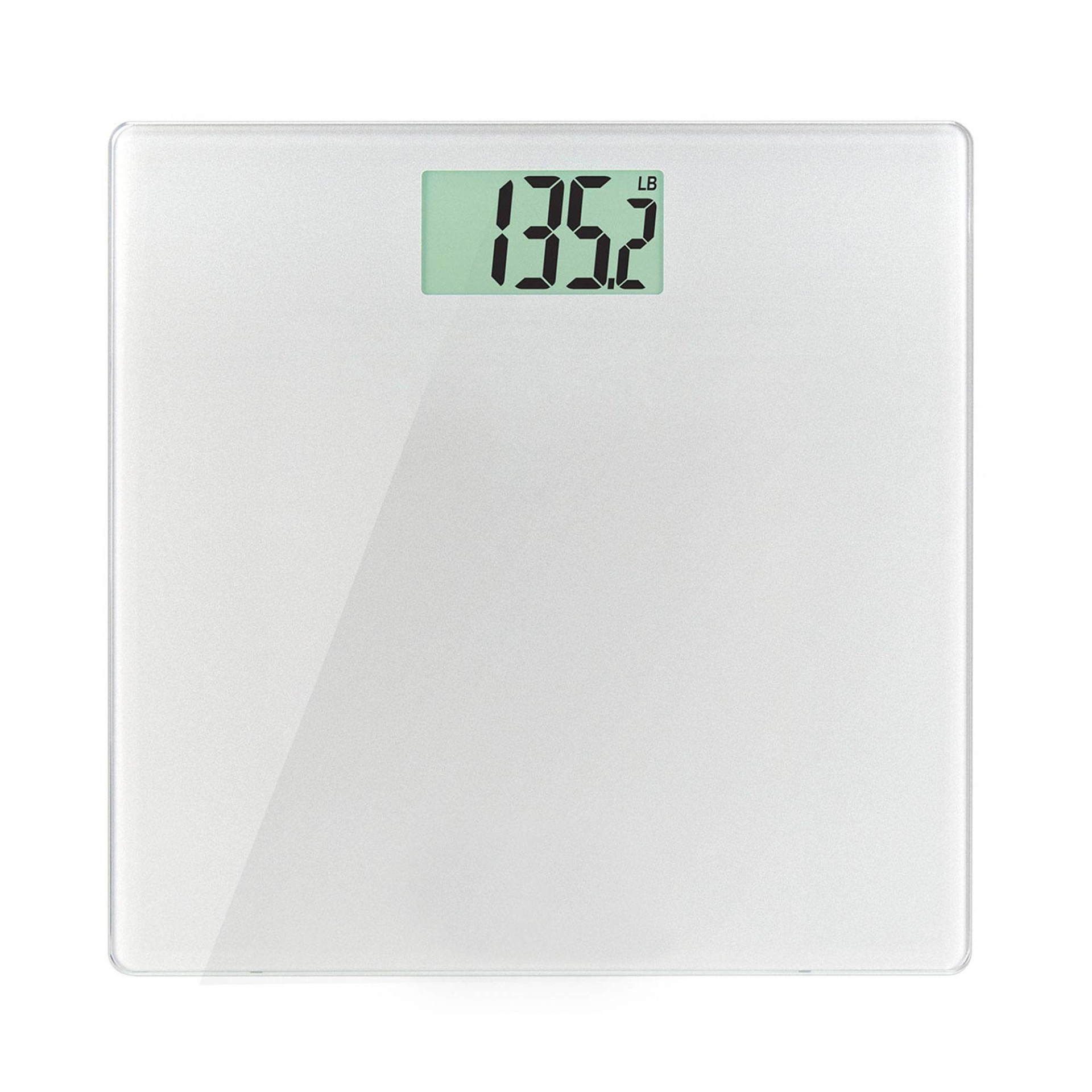 slide 1 of 1, Health-O-Meter Glass Weight-Tracking Scale - Silver, 1 ct